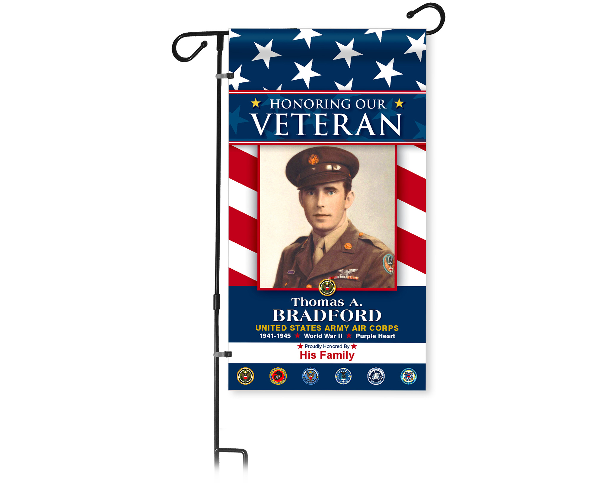 Military Tribute Garden Banner